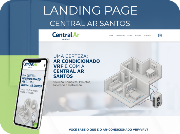 Projeto Web de Layout da empresa Central Ar Santos